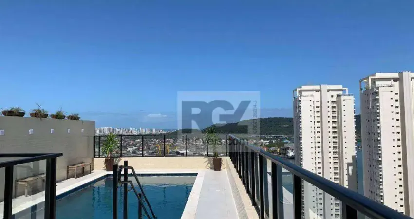 Apartamento com 2 dormitórios à venda, 65 m² por r$ 850.000,00 - ponta da praia - santos/sp