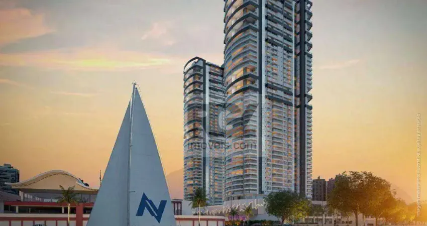 Apartamento com 4 dormitórios à venda, 290 m² por r$ 9.000.000,00 - ponta da praia - santos/sp