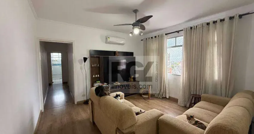 Apartamento com 2 dormitórios à venda, 120 m² por r$ 520.000,00 - embaré - santos/sp