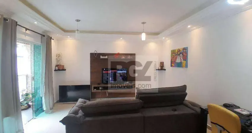 Sobrado com 3 dormitórios à venda, 116 m² por r$ 730.000,00 - marapé - santos/sp