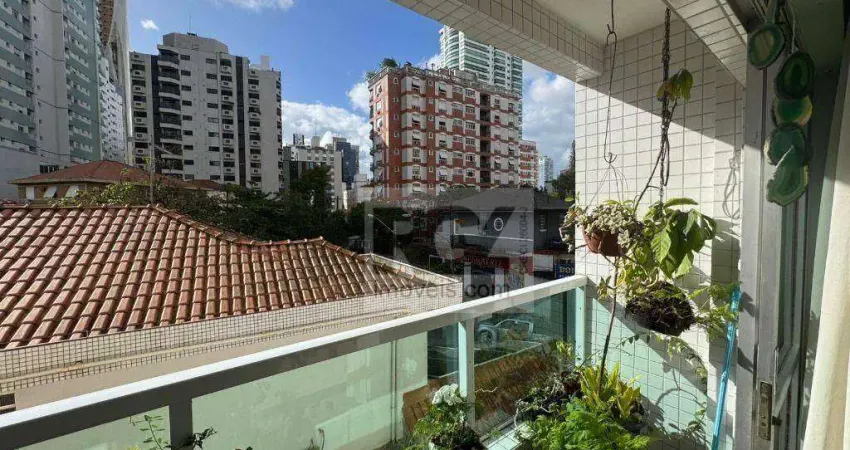 Apartamento com 2 dormitórios à venda, 120 m² por r$ 650.000,00 - ponta da praia - santos/sp