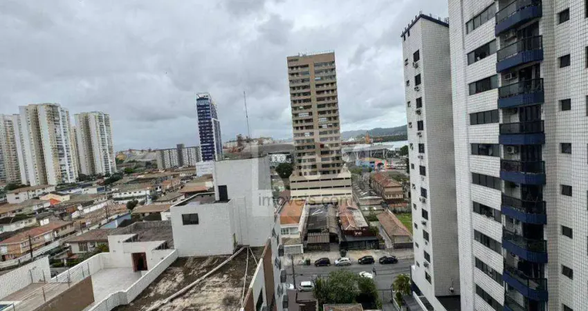 Apartamento com 1 dormitório à venda, 52 m² por r$ 430.000,00 - ponta da praia - santos/sp