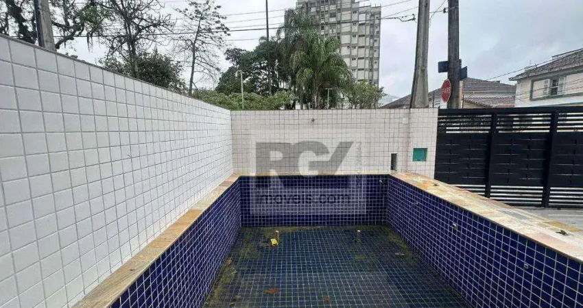 Casa sobrado com 3 quartos (piscina e churrasqueira)à venda, 180 m² por r$ 1.520.000 - vila belmiro - santos/sp