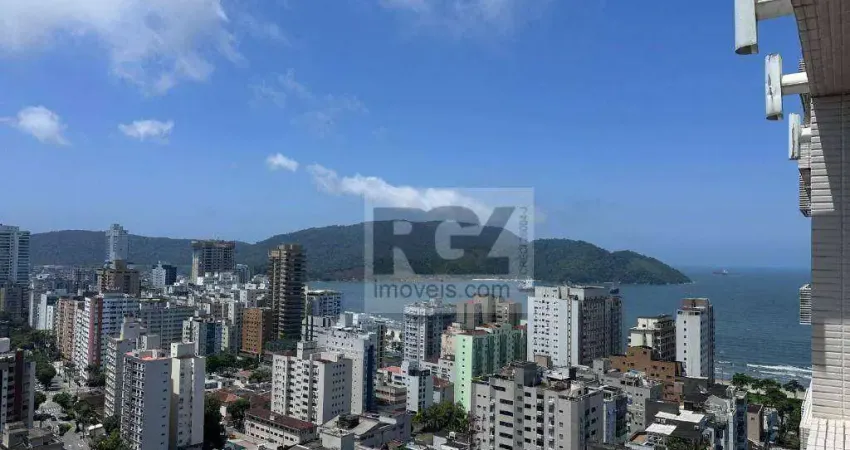 Apartamento com 3 quartos para alugar, 151 m² por r$ 15.000/mês - aparecida - santos/sp