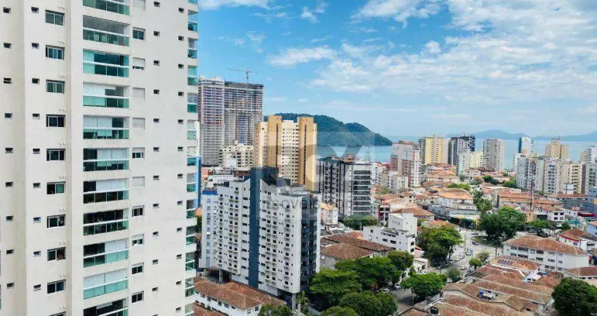 Apartamento com 2 dormitórios para alugar, 77 m² por r$ 5.500,00/mês - ponta da praia - santos/sp