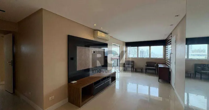 Apartamento com 3 dormitórios para alugar, 137 m² por r$ 14.000,00/mês - embaré - santos/sp