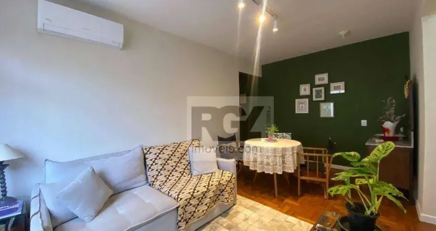 Apartamento com 1 quarto para alugar, 50 m² por r$ 3.900/mês - boqueirão - santos/sp