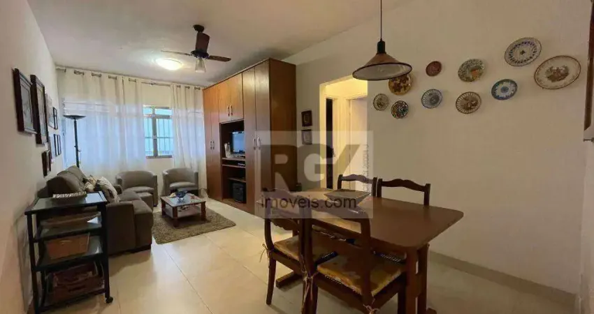 Apartamento com 2 dormitórios para alugar, 87 m² por r$ 3.200,00/mês - aparecida - santos/sp