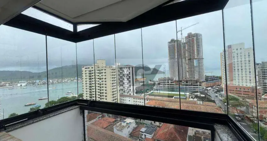 Apartamento com 1 dormitório à venda, 76 m² por r$ 650.000 - ponta da praia - santos/sp