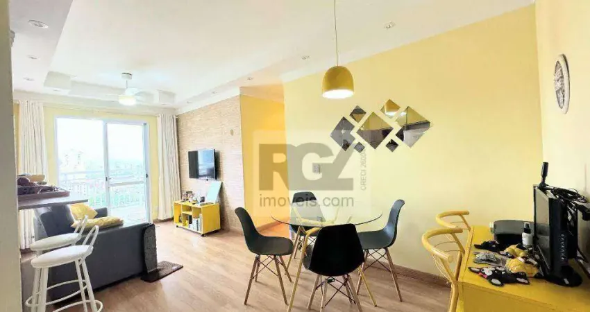 Apartamento com 2 quartos - lazer completo à venda, 85 m² por r$ 560.000 - marapé - santos/sp