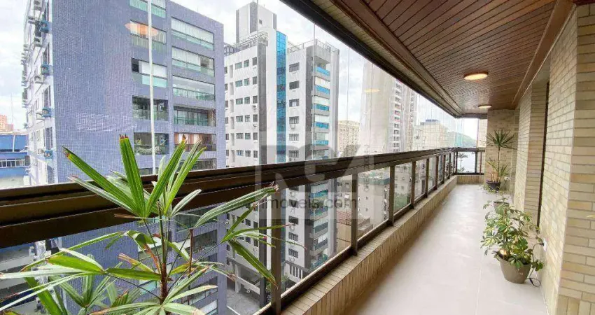 Apartamento com 3 dormitórios à venda, 168 m² por r$ 2.300.000,00 - ponta da praia - santos/sp