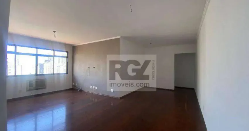 Apartamento com 3 dormitórios para alugar, 190 m² por r$ 5.900/mês - ponta da praia - santos/sp