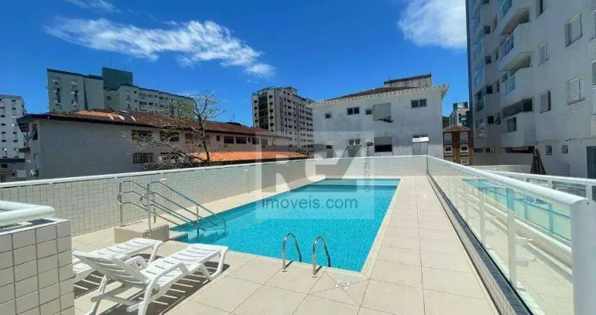 Apartamento com 1 dormitório à venda, 56 m² por r$ 490.000,00 - campo grande - santos/sp