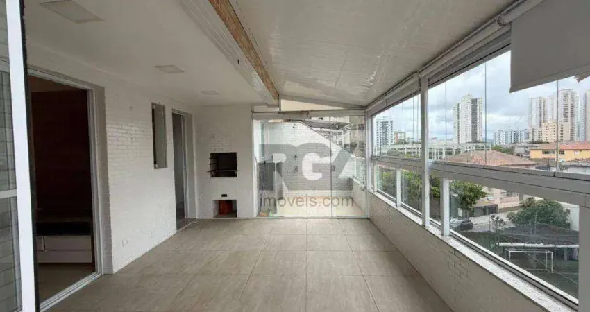 Apartamento com 2 dormitórios para alugar, 80 m² por R$ 5.900,00/mês - Ponta da Praia - Santos/SP