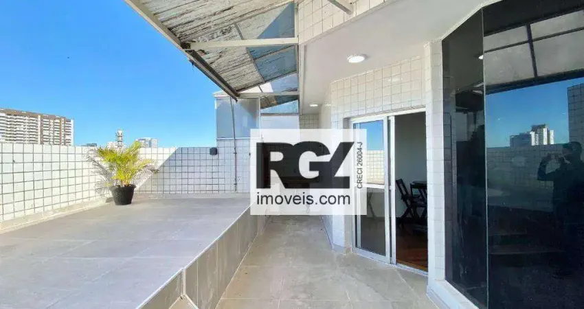 Cobertura com 3 dormitórios, 146 m² - venda por R$ 740.000,00 ou aluguel por R$ 5.880,00/mês - Vila Matias - Santos/SP