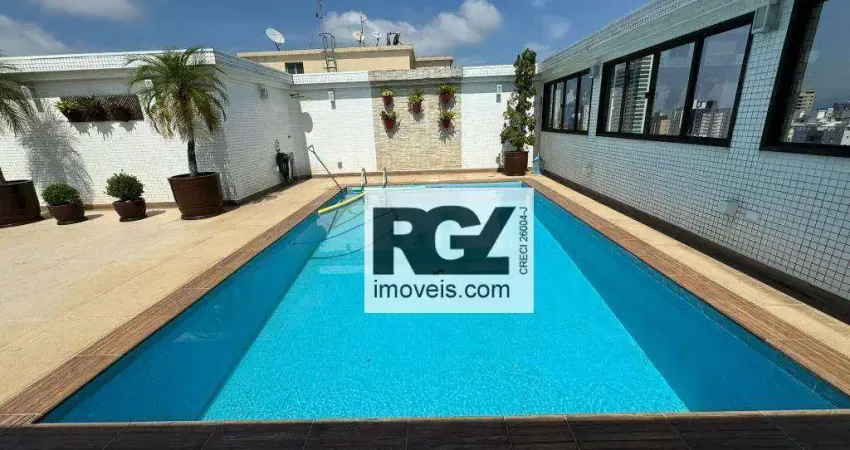 Cobertura à venda, 540 m² por R$ 4.400.000,00 - Ponta da Praia - Santos/SP