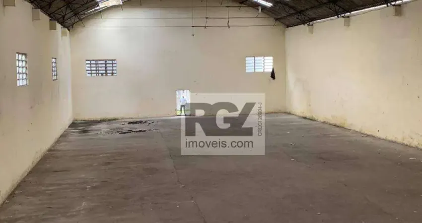 Galpão, 1200 m² - venda por R$ 6.500.000,00 ou aluguel por R$ 43.033,00/mês - Macuco - Santos/SP