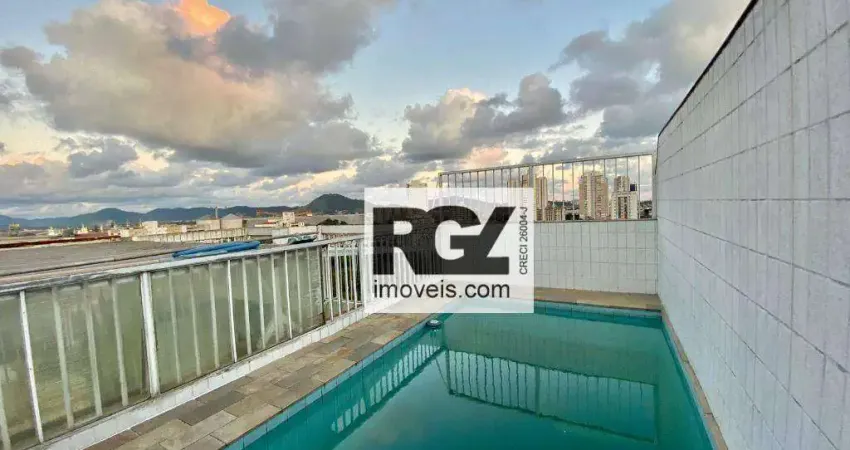 Cobertura com 4 dormitórios à venda, 305 m² por R$ 1.650.000,00 - Aparecida - Santos/SP