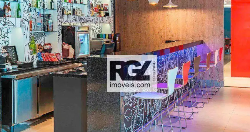 Studio em Hotel com 1 suíte à venda, 18 m² por R$ 300.000 - Valongo - Santos/SP