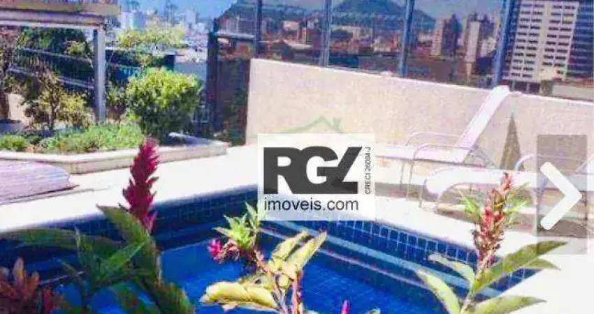 Cobertura com 4 dormitórios à venda, 323 m² por R$ 2.400.000,00 - Aparecida - Santos/SP