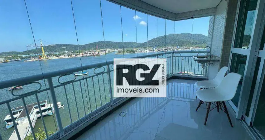 Apartamento com 3 dormitórios para alugar, 199 m² por R$ 16.890,00/mês - Ponta da Praia - Santos/SP
