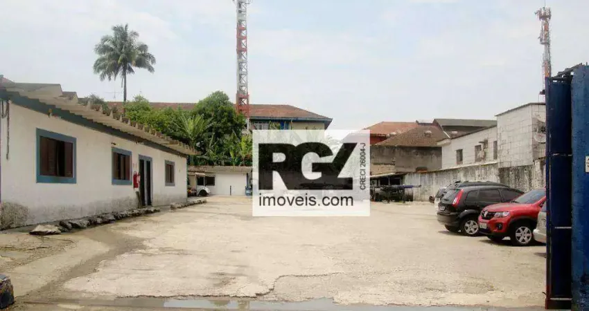 Área para alugar, 1250 m² por r$ 32.300,00/mês - macuco - santos/sp