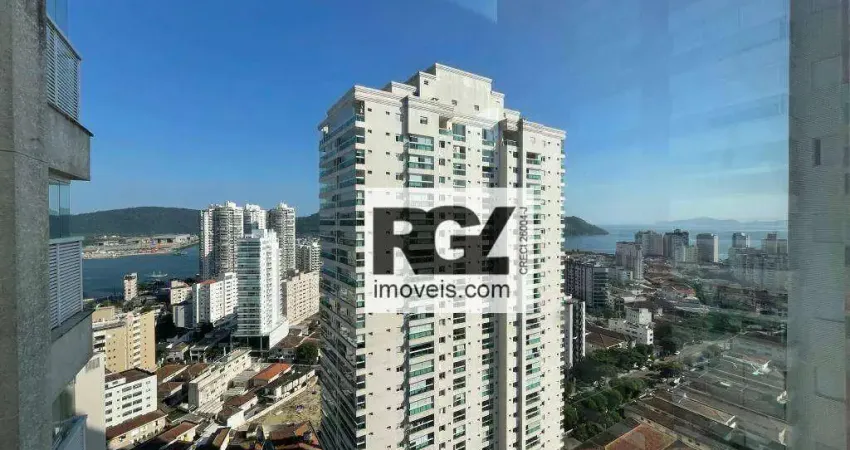 Apartamento com 1 dormitório para alugar, 50 m² por r$ 4.450,00/mês - ponta da praia - santos/sp