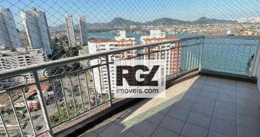 Apartamento com 3 dormitórios para alugar, 199 m² por R$ 15.000,02/mês - Ponta da Praia - Santos/SP