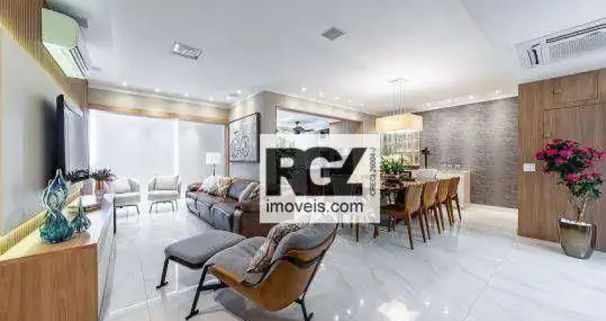 Apartamento com 3 dormitórios à venda, 172 m² por R$ 2.450.000,00 - Pompéia - Santos/SP