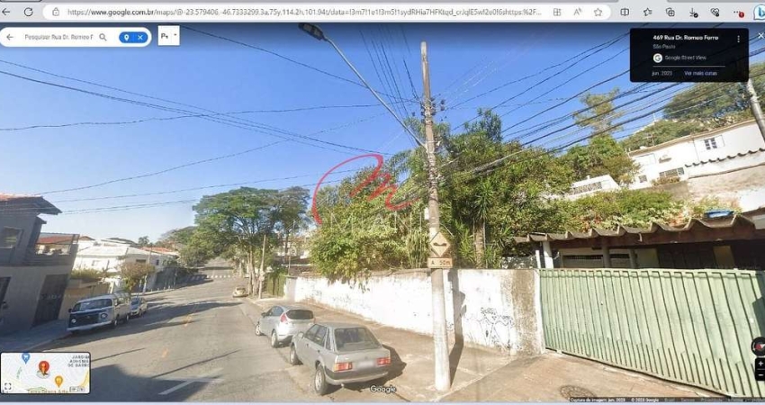 Terreno à venda com 924m² no Jardim Bonfiglioli, São Paulo/SP