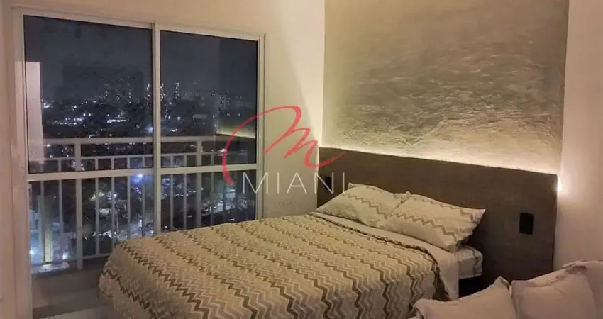 Studio para locação mobiliado com sacada | em condomínio | com lazer completo - a poucos minutos do