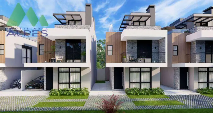 Sobrado com 3 dormitórios à venda, 134 m² por R$ 729.000,00 - Hauer - Curitiba/PR