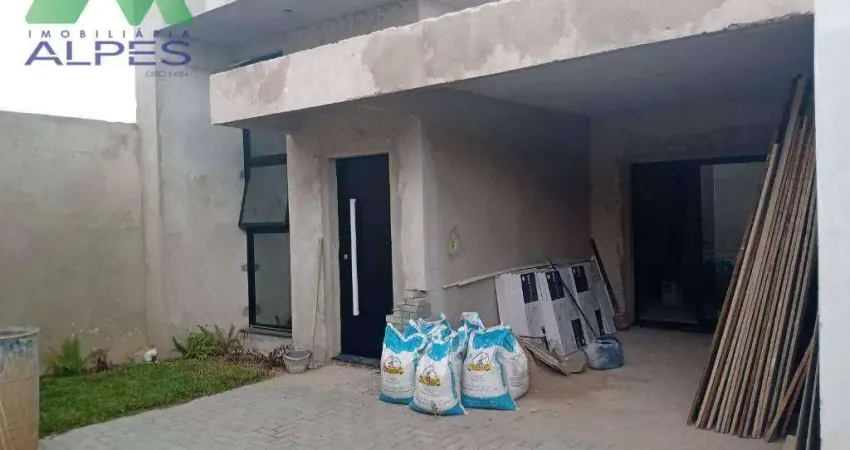 CASA TÉRREA EM FASE DE CONSTRUÇÃO COM ÓTIMO ESPAÇO DE TERRENO NA FRENTE E LATERAL