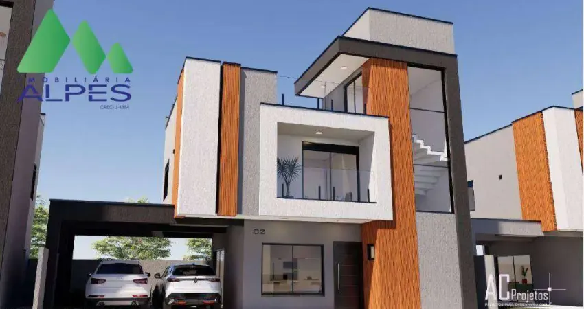 Sobrado com 3 dormitórios à venda, 133 m² por r$ 1.050.000,00 - hauer - curitiba/pr