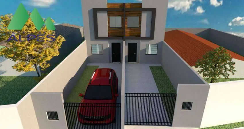 Sobrado com 2 dormitórios à venda, 60 m² por r$ 370.000,00 - sítio cercado - curitiba/pr