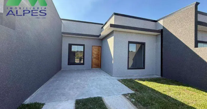 Casa com 3 dormitórios à venda, 60 m² por r$ 390.000,00 - capela velha - araucária/pr