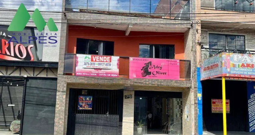 Sobrado triplex com 4 dormitórios e sala comercial à venda, 345 m² por r$ 850.000 - sitio cercado - curitiba/pr