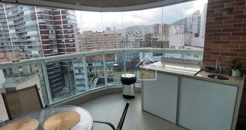 Flat com 1 quarto à venda no Gonzaga, Santos 