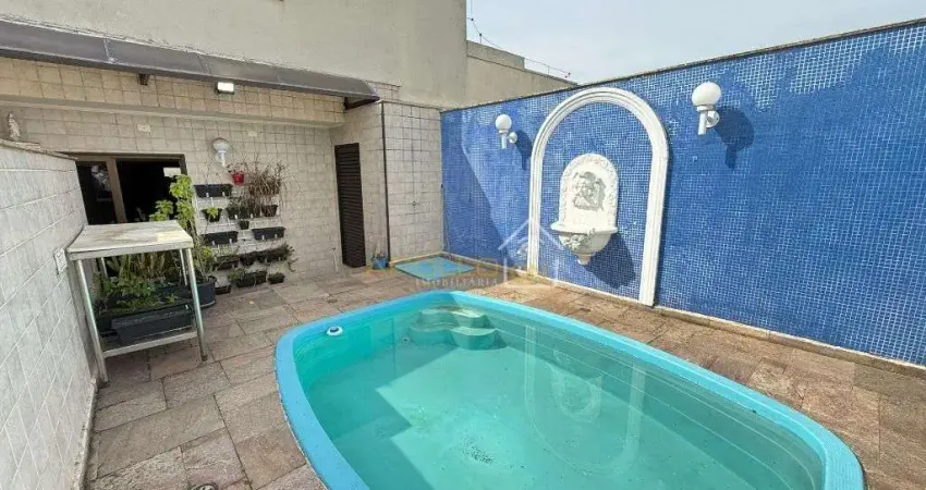 Cobertura duplex a venda no gonzaga 4 dormitorios, 4 vagas de garagem, piscina e area gourmet privativa!