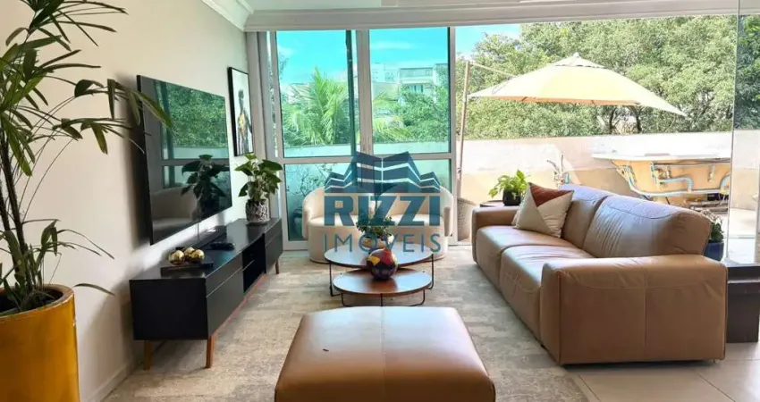 Locação - cobertura luxuosa 400m² • 4 quartos • jacuzzi • área gourmet • jardim oceânico — barra da tijuca