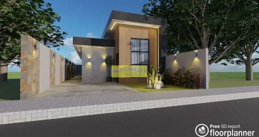 Casa Terrea à venda Fino Acabamento e Arquitetura Moderna , 3 Dormitorios 1 Suite, 2 Vagas, Residen