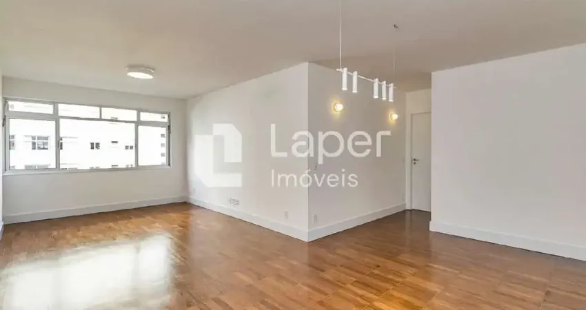 Apartamento com 128 m², reformado, à venda no coração de higienópolis.