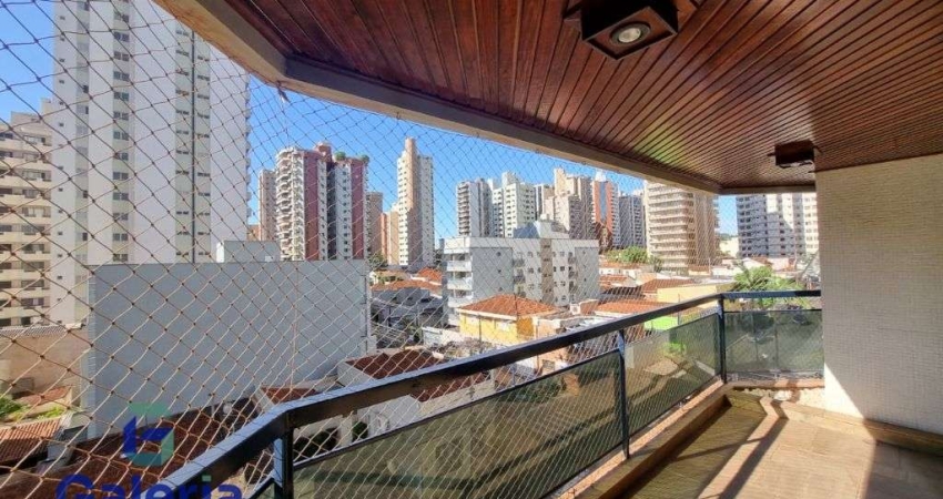 Apartamento com 3 quartos e 2 vagas de garagem para alugar, 167m2 - Centro