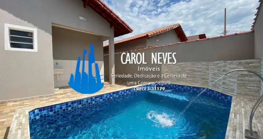 CASA NOVA 2 DORMITÓRIOS 1 SUÍTE LADO PRAIA FINANCIAMENTO BANCÁRIO ITANHAÉM