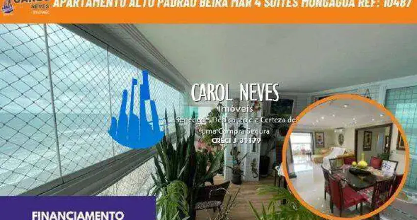 Apartamento alto padrao beira mar 4 suites financiamento mongagua