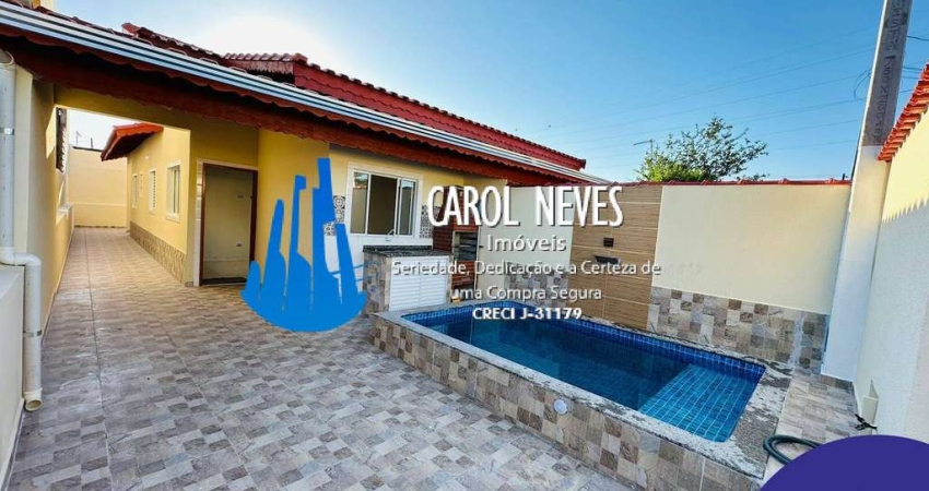 CASA NOVA 3 DORMITÓRIOS 1 SUÍTE FINANCIAMENTO BANCÁRIO VERDE MAR MONGAGUÁ