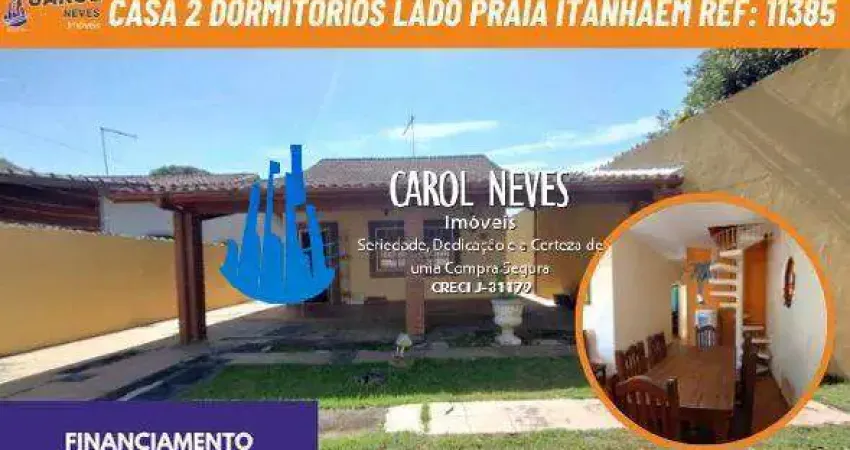 Casa 2 dormitorios financiamento lado praia santa terezinha itanhaem