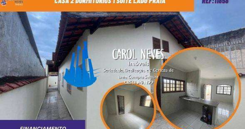 CASA 2 DORMITORIOS 1 SUITE LADO PRAIA FINANCIAMENTO BANCARIO ITANHAEM