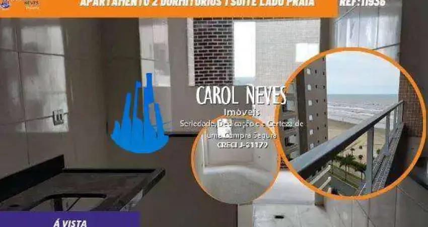 APARTAMENTO 2 DORMITORIOS 1 SUITE LADO PRAIA A VISTA PRAIA GRANDE
