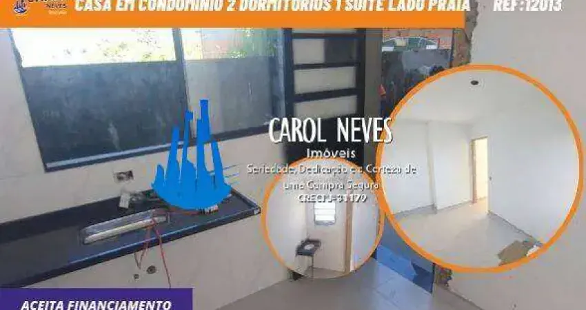 CASA CONDOMINIO FECHADO 2 DORMITORIOS 1 SUITE FINANCIAMENTO ITANHAEM